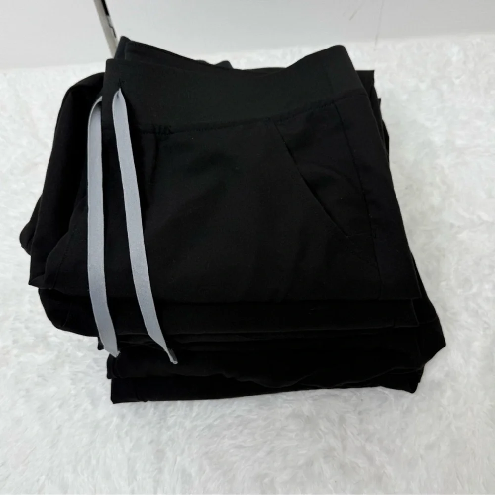 FIGS Zamora Jogger Scrub Pants – Bundle of 8 pairs, all in black, size Large. - Picture 8 of 11